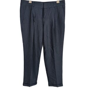 Banana Republic Avery Petite Women’s Dark Blue Patterned Dress Pants Size 00P